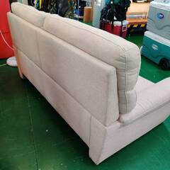 【愛品倶楽部柏店】ワイド2人掛けソファ ミドルバック 幅180cm 背もたれ取外し可能 ファブリックの画像