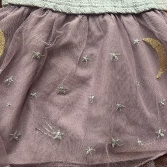 【姉妹コーデ】長袖おでかけワンピース《パール調飾り付き》の画像