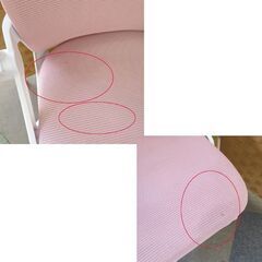 昇降式 オフィスチェア ピンク ハイバック 肘付き キャスター付き　OAチェア  札幌 北20条店の画像