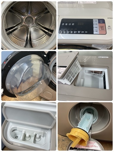 R471 ☀️ ジモティー限定特別価格！ HITACHI ドラム式洗濯乾燥機 (洗濯：12㎏ 乾燥：6㎏) 17年製 BD-NX120