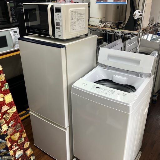 ☆一人暮らし楽ちんスタート家電3点セット☆福岡市・近郊配達設置無料☆冷蔵庫・洗濯機・電子レンジ☆