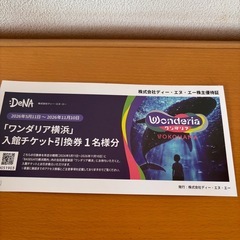 DeNA株主優待券の画像