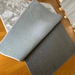 電気カーペット　2畳　ラグセット　広電　汚れありの画像