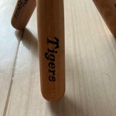 阪神タイガースポールスタンド木製！ポール欠品！現状品！レア商品の画像
