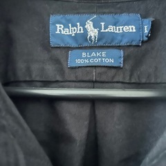 古着　Ralph Lauren ラルフローレン シャツ 黒の画像