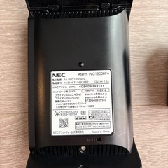 無線LAN Wi-Fiルーター NEC Aterm WG1800HP4の画像