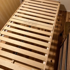 値下げシングルすのこベッドの画像