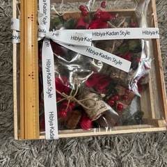 日比谷花壇　Hibiya-Kadan Style クリスマスリース　未使用　保管品　アレンジメント/プリザーブドフラワー　ドライフラワー　 インテリアの画像