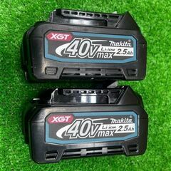 マキタ(makita) BL4025 リチウムイオンバッテリー 40V/2.5Ah 2個セット　充電回数2回、5回【船橋馬込店】【店頭取引限定】【中古】管理番号：ITBXRKJU1ECCの画像