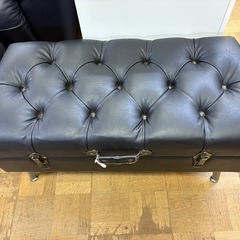 【ジャングル深井店】★不二貿易 収納付きスツール ブラック 収納家具 家具 堺市（中区 堺区 東区 西区 南区 北区）和泉市 河内長野市 富田林市 松原市 狭山市 深井 【FU3003】の画像