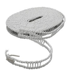 【新品未使用】ニトリ 穴あき洗濯ロープ 5m  毛布用洗濯ネットのおまけ付きの画像