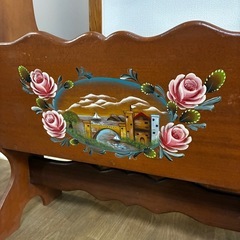 木製マガジンラック　トールペイントの画像