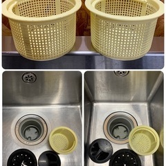 a(7726) ステンレス 2槽シンク 左 水切り付き 引き出し付 作業台 W1600D600H800BG150 シンク 流し台 厨房用品 直接引き取り歓迎 大阪の画像