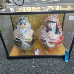 置物 縁起物 姫だるま 錦だるま 2体セットの画像