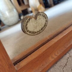 レトロ 木製 ミラー 鏡 姿見 シンプル　/MJ-1318 1Fの画像