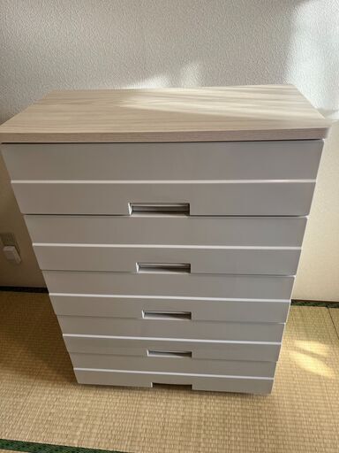 リビングチェスト 5段 幅75×奥行41×高さ105cm (zoya) 朝霞のドレッサー