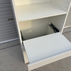 IKEA イケア 食器棚　ホワイト オープンシェルフ 収納ラック mw0863 の画像