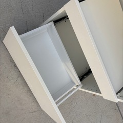 IKEA イケア 食器棚　ホワイト オープンシェルフ 収納ラック mw0863 の画像