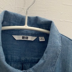 商談中　コットンシャンブレーロングシャツの画像