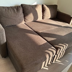 ニトリ　L字型ソファベッド(3人掛け)の画像