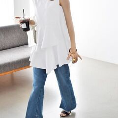 2枚まとめて　新品同様　トップス　ブラウス　カットソー シャツ  　　 ブランド　mipiarl ミピアール　　　solleim ソルレムの画像