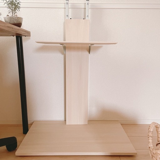 震度7クリア 耐震 テレビスタンド 棚板付き