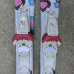 ROSSIGNOL ジュニアスキー2点セット 100cm LOLITA ロシニョール 白×ピンク系 ロリータ スキー板 子供用 スキー 札幌市 西区 西野店の画像