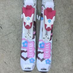 ROSSIGNOL ジュニアスキー2点セット 100cm LOLITA ロシニョール 白×ピンク系 ロリータ スキー板 子供用 スキー 札幌市 西区 西野店の画像