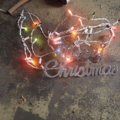 メリークリスマスライト、照明、点滅照明の画像