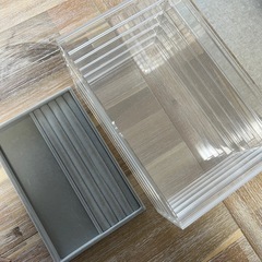 【無印良品】アクリルケース5段＋アクセサリートレイの画像