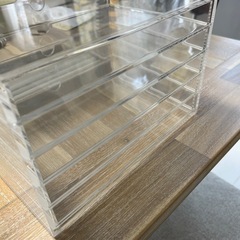 【無印良品】アクリルケース5段＋アクセサリートレイの画像