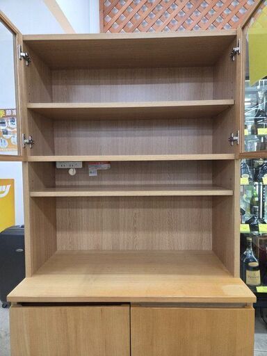 J8707 【リユースのサカイ柏店】 三栄コーポレーション 木製カップボード SE87HO クリーニング済み J8707 【リユースのサカイ柏店】 三栄コーポレーション 木製カップ