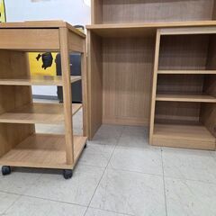 J8707 【リユースのサカイ柏店】 三栄コーポレーション 木製カップボード SE87HO クリーニング済み の画像