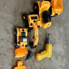 建設車両 車組み立ておもちゃ車おもちゃ　4体セットの画像
