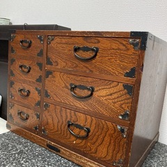 木製　棚　アンティーク調　小物入れ　収納棚の画像