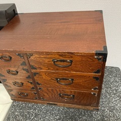 木製　棚　アンティーク調　小物入れ　収納棚の画像