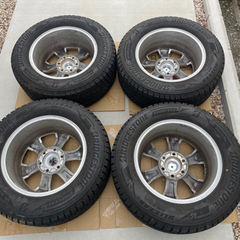 格安！バリ溝！150系 ランクルプラド 18インチ タイヤ・ホイール 4本の画像