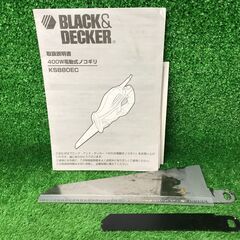 【SFU】ブラックアンドデッカー KS880ECN-JP 電動式のこぎり【中古動作品】の画像