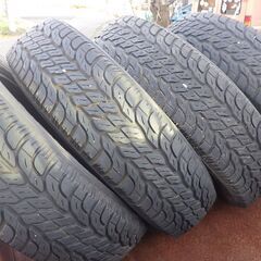 ジムニー 軽用 １６インチ サマータイヤ ４本 ヨコハマ GEOLANDAR 175/80R16 【USED】 まだ履けますが年式古いため転がし用などにの画像