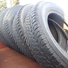 ジムニー 軽用 １６インチ サマータイヤ ４本 ヨコハマ GEOLANDAR 175/80R16 【USED】 まだ履けますが年式古いため転がし用などにの画像