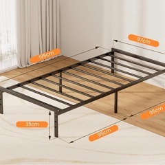 未使用シングルベットフレームの画像