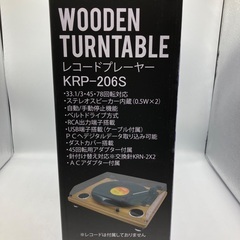 【トレファク足立扇店】ｽﾋﾟｰｶｰ搭載ﾚｺｰﾄﾞﾌﾟﾚｰﾔｰ WINTECH KRP-206S 新品未使用の画像