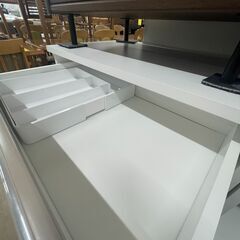 【ジャングルジャングル滋賀草津店】ジモティ来店特価‼ レンジ台 ホワイト J-251221の画像