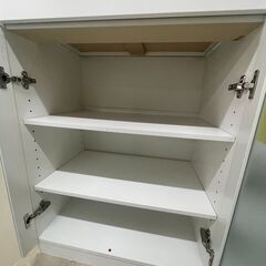 【ジャングルジャングル滋賀草津店】ジモティ来店特価‼ レンジ台 ホワイト J-251221の画像