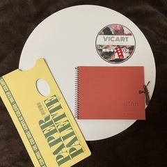 画材セット アクリル絵の具 水彩絵の具 筆 パレット スケッチブック 変形キャンバスの画像