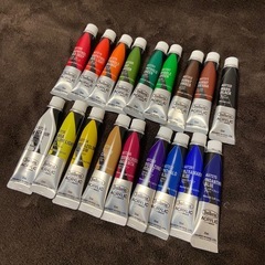 画材セット アクリル絵の具 水彩絵の具 筆 パレット スケッチブック 変形キャンバスの画像