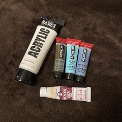 画材セット アクリル絵の具 水彩絵の具 筆 パレット スケッチブック 変形キャンバスの画像