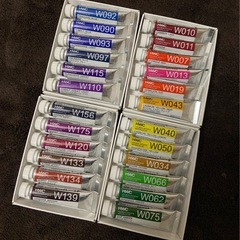 画材セット アクリル絵の具 水彩絵の具 筆 パレット スケッチブック 変形キャンバスの画像