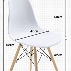 ダイニングチェア　黒の画像