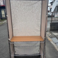 美品　スチールラック　ハンガーラック　メタルラックの画像